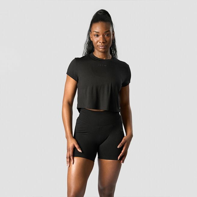 Rush Cropped T-shirt, Black, L Rush Cropped T-shirt, Black