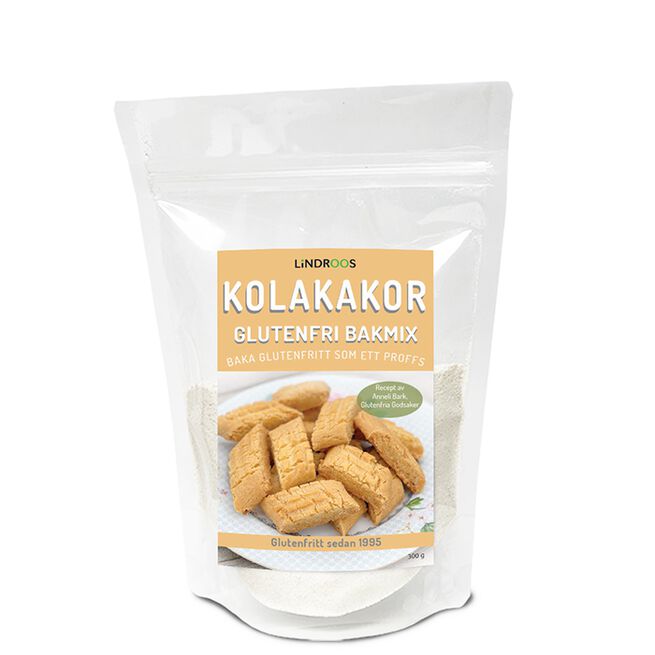 Lindroos Glutenfri Bakmix Kolakakor 300 g Glutenfri Bakemiks Karamellkaker 288 g