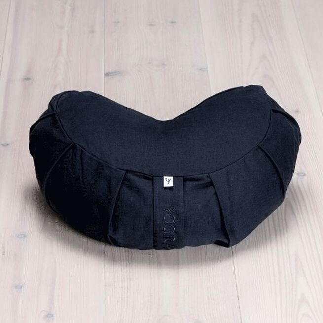 Meditation Cushion Crescent, Midnight Black Yogiraj Meditation Cushion Crescent, Midnight Black