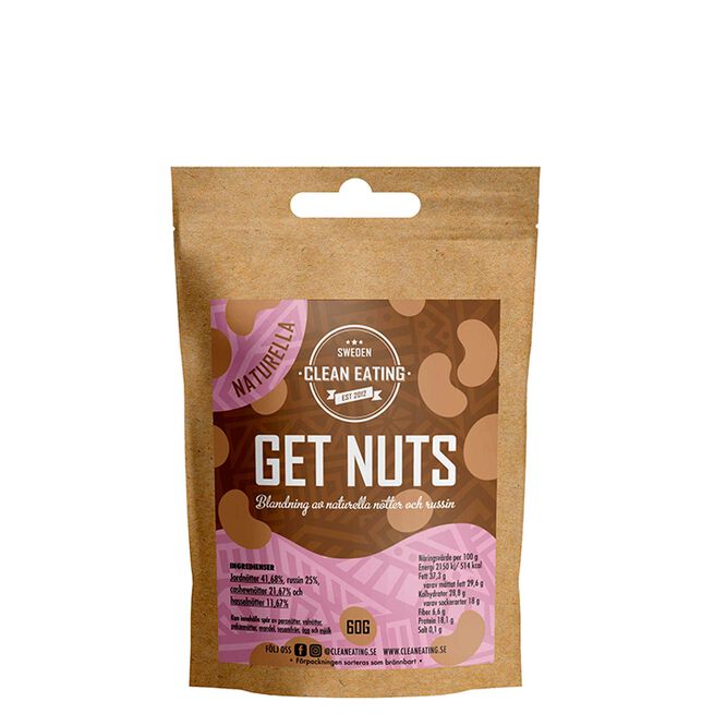 Clean Eating Get Nuts Naturella 60 g