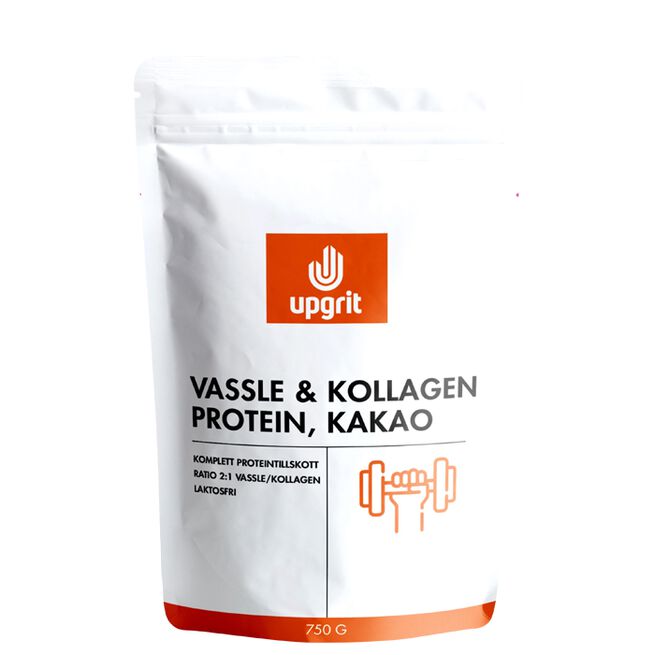 Myse & Kollagenprotein kakao 750 g Upgrit Whey & Collagen Protein 750 g Kakao