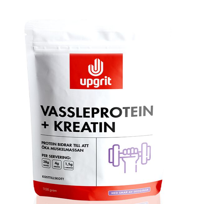 Myseprotein + Kreatin Skogsbær 1100 g Myseprotein + Kreatin 1100 g Skogsbær