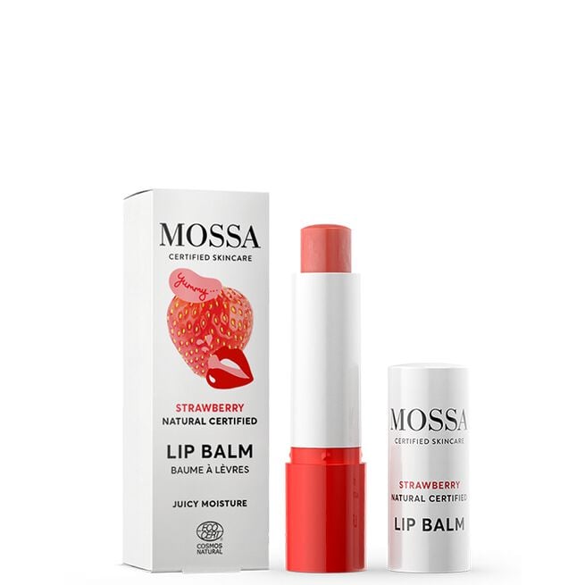 MOSSA Strawberry Lip Balm 4.5 g Leppepomade Strawberry 4.5 g