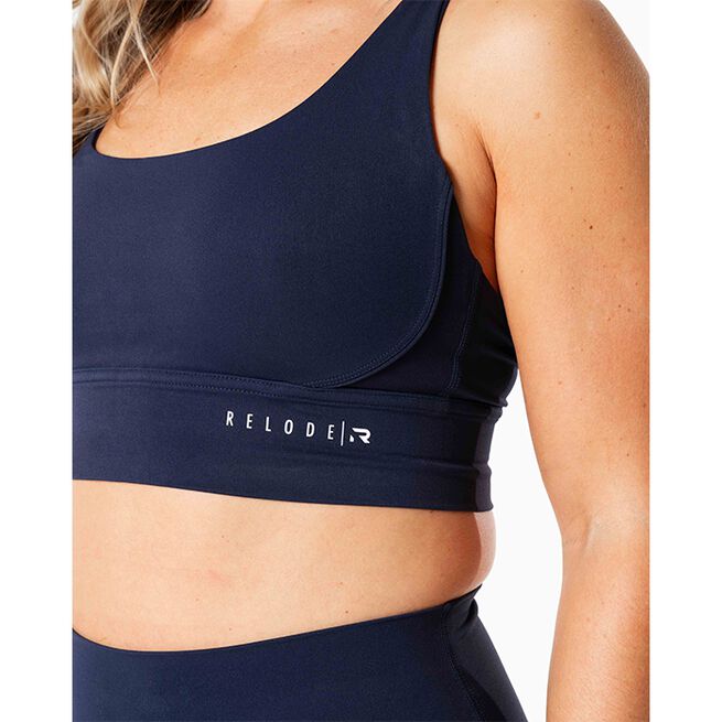 Relode Mercy Top, Mörkblå, XS  Mercy Sports-bh Mørkeblå