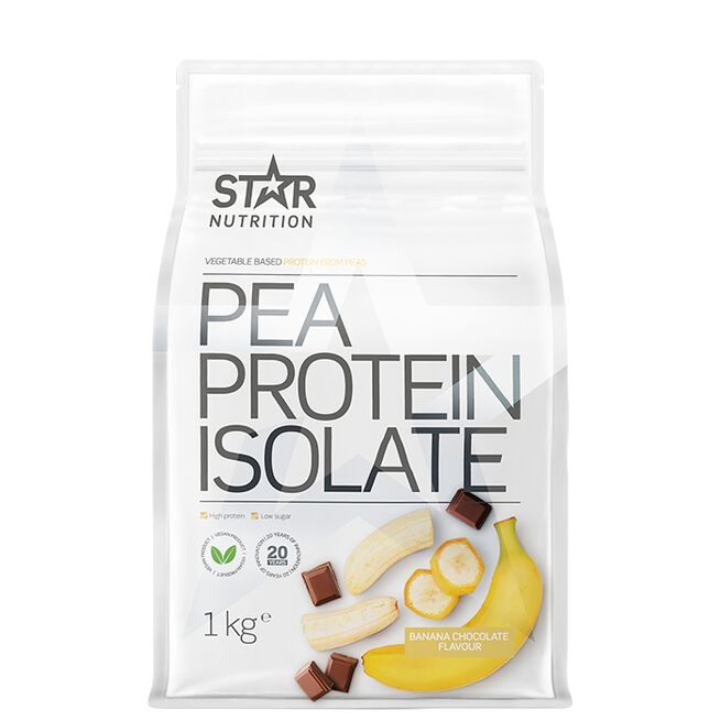 Star Nutrition Pea Protein Isolate Banana Chocolate Erteproteinisolat 1 kg Banana Chocolate (NEW)
