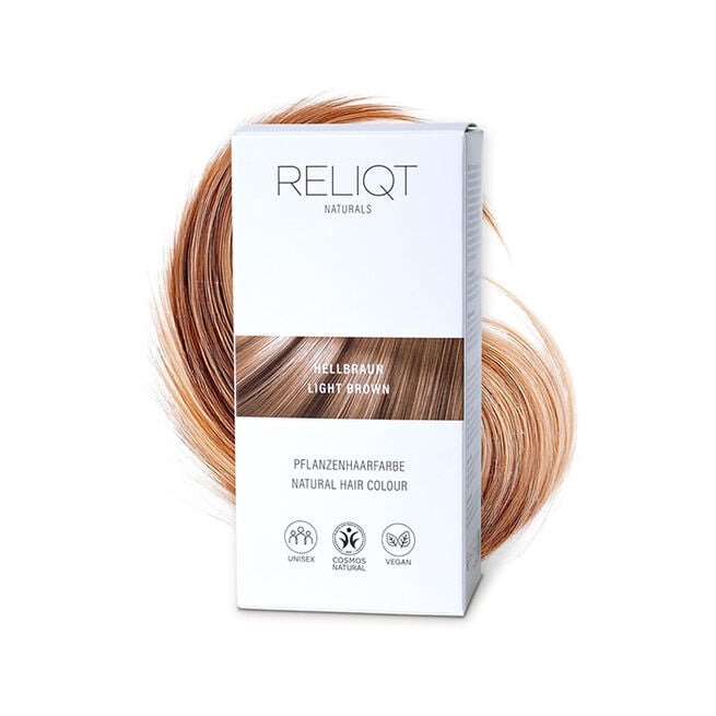 Natural Hair Colour Light Brown 100g Naturlig Hårfarge Lysebrun 100g