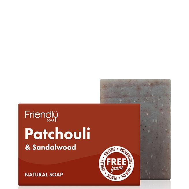 Friendly Soap Tvål Patchouli & Sandelträ 95 g Såpe Patchouli & Sandeltre 95 g