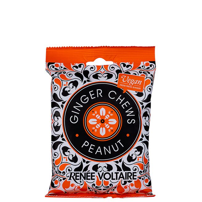 Ginger Chew Kolor Jordnöt 120 g  Ginger Chew Karamell Peanøtt 120 g Ingefära, Jordnöt