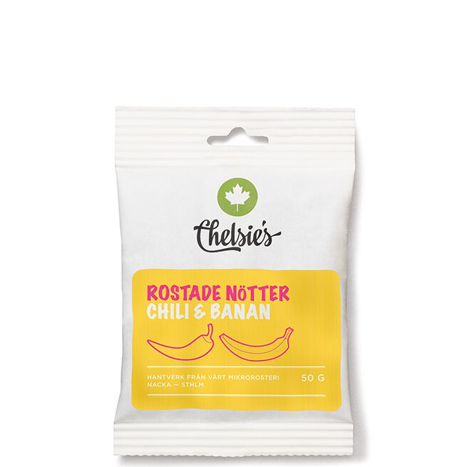 Rostade Nötter Chili Och Banan 50 g Ristede Nøtter Chili og Banan 50 g