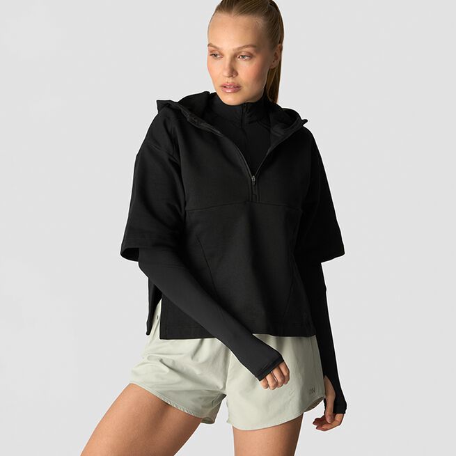 ICIW Mirage Mid Sleeve Hoodie Wmn, Black Mirage Mid Sleeve Hoodie Wmn, Black