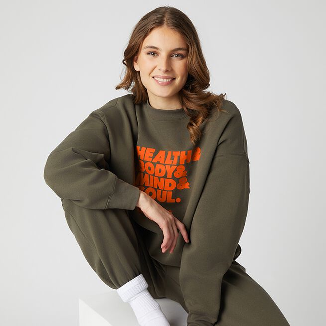 Björn Borg Studio Oversized Crew, Tamrac Studio Oversized Genser Green