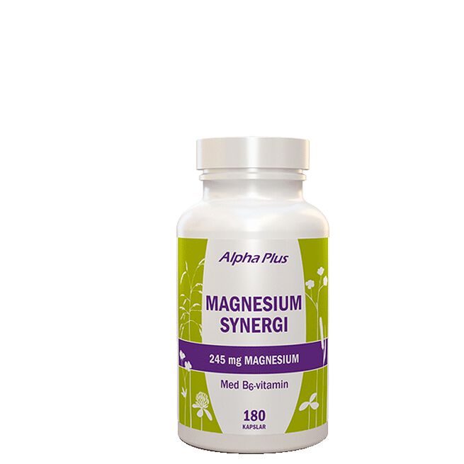 Magnesium Synergi, 180 kapslar Alpha Plus