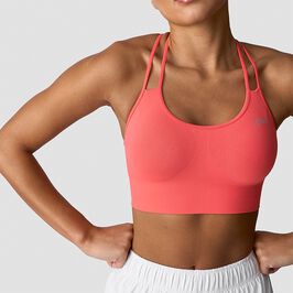 Define Seamless Sports Bra, Dark Pink Peach, L  Rush Seamless Sport-BH Rosa