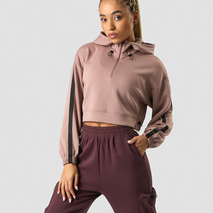 Stance Cropped Hoodie, Light Mauve