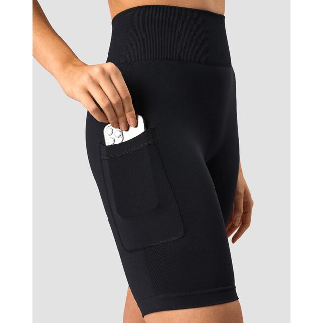 Define Seamless Pocket Biker Shorts, Black, XS  Define Sykkelshorts Svart