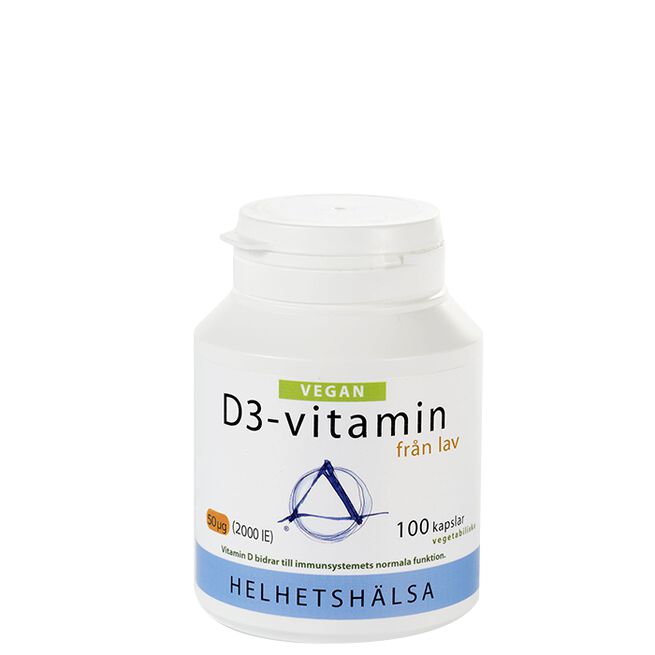 D3-Vegan 50 mcg 100 kapslar D3-vitamin Vegan 50 mcg 100 kapsler