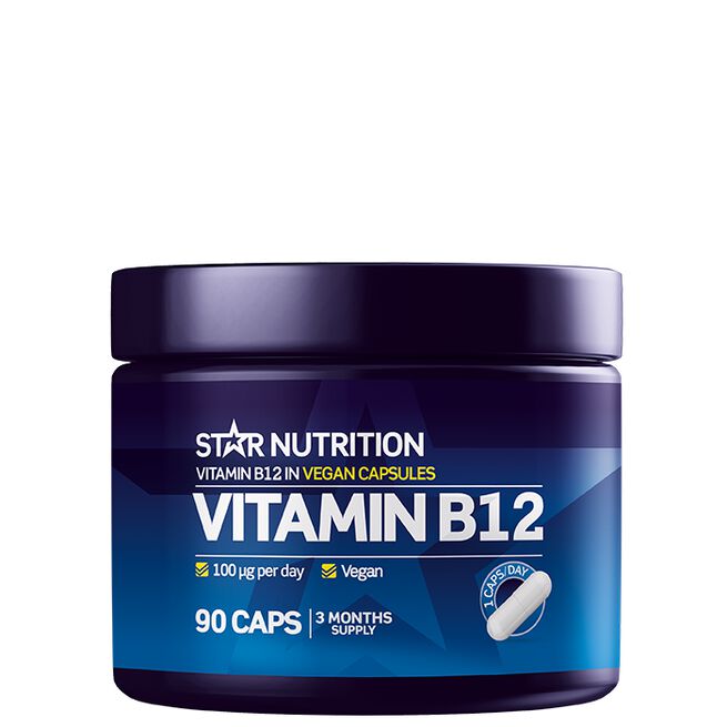 Star nutrition Vitamin B12 vegan Vitamin B12 90 kapsler