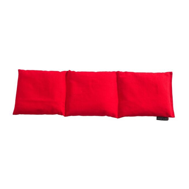Tredelad värmekudde, röd, 60 x 15 cm Tredelt varmepute, 60 x 15 cm, Red