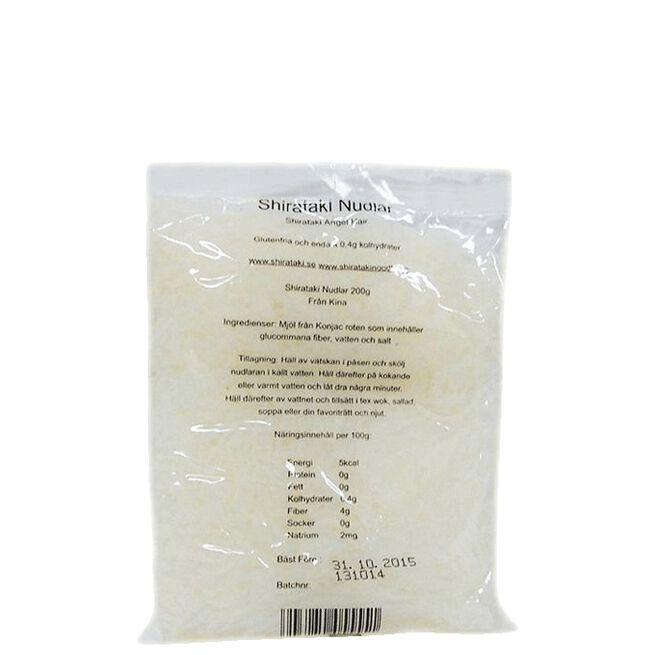 Shiratakinudlar 200 g Shirataki nudler, 200 gram