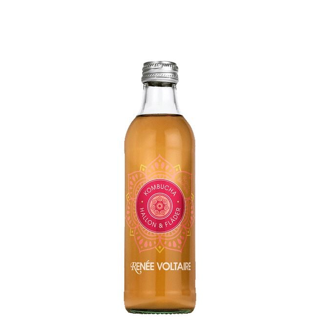 Kombucha Hallon Och Fläder 275 ml Kombucha Bringebær Og Hyllebær 275 ml