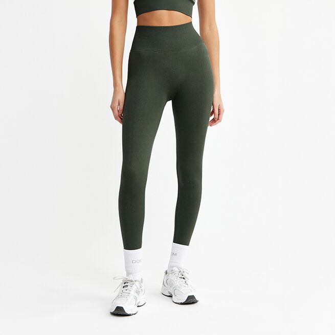 Signature Seamless Tights, Dark Green, XS Treningstights Mørkgrønn