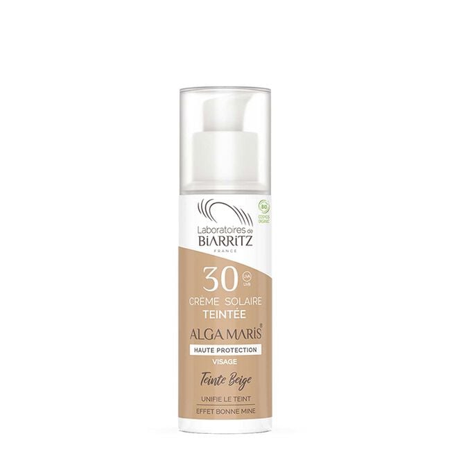 Solskydd Ansikte Tinted beige SPF30 50 ml Alga Maris