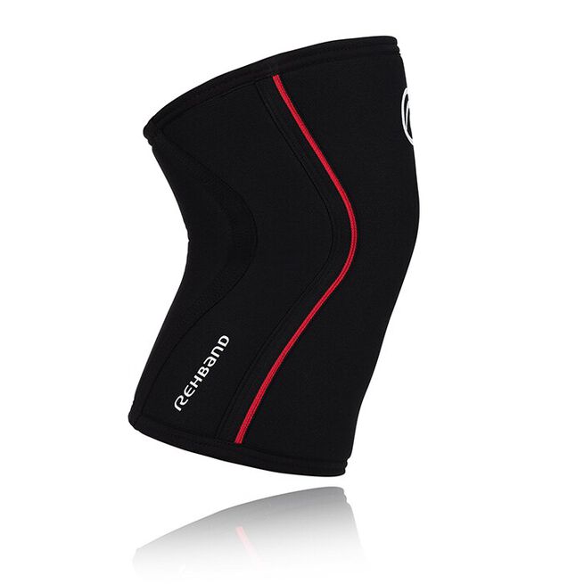 RX Knee Sleeve, 7mm, Black/Red, S  RX Knestøtte 7mm Svart/Rød