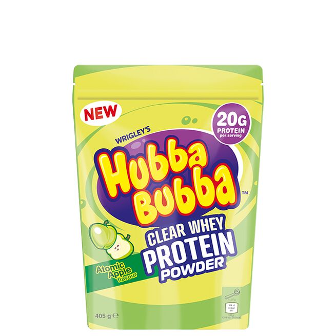 Hubba Bubba Clear Whey 405 g Atomic Apple Hubba Bubba Clear Whey Myseprotein 405 g Atomic Apple
