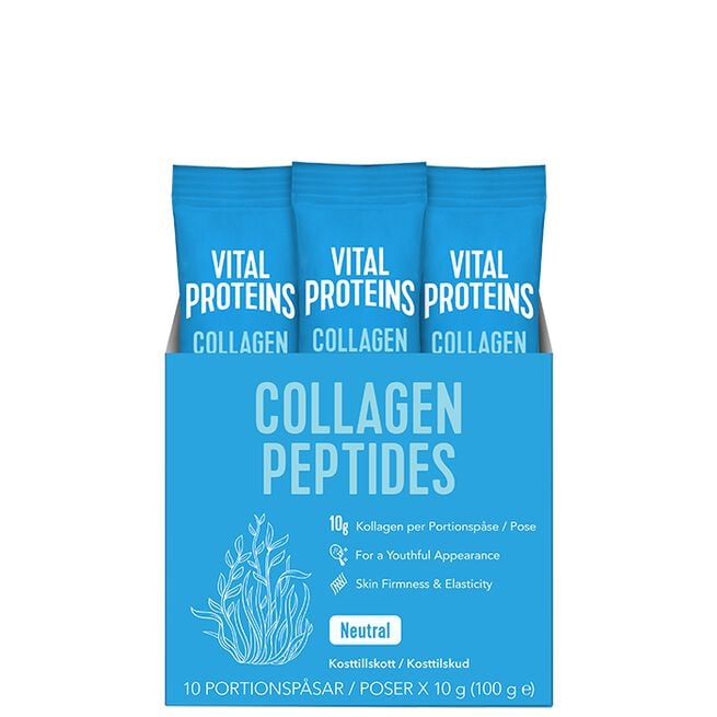 Vital Proteins Collagen Peptides Stick Pack 10 st x 10 g 10 x Kollagenpeptider Porsjonsposer 10 g