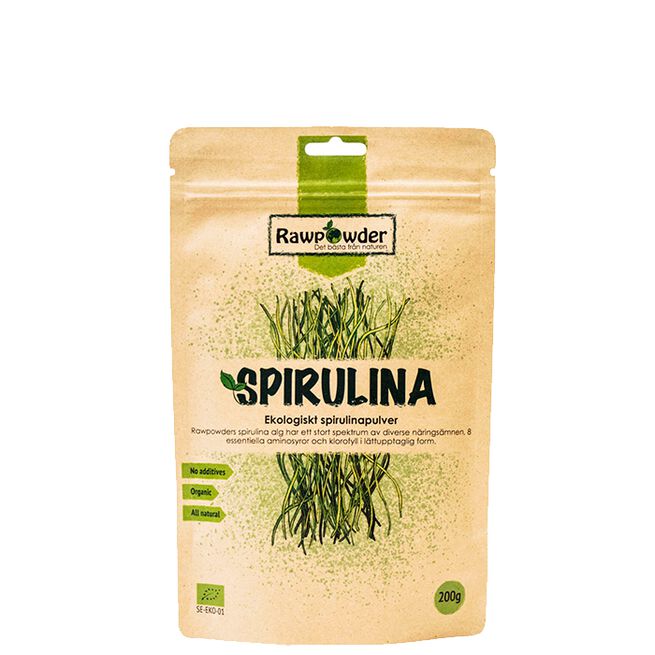 Spirulinapulver ØKO, 200 g  Økologisk Spirulinapulver 200 g