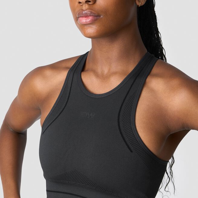ICIW Endurance Seamless Sports Bra, Dark Grey Endurance Seamless Sports-BH Grå