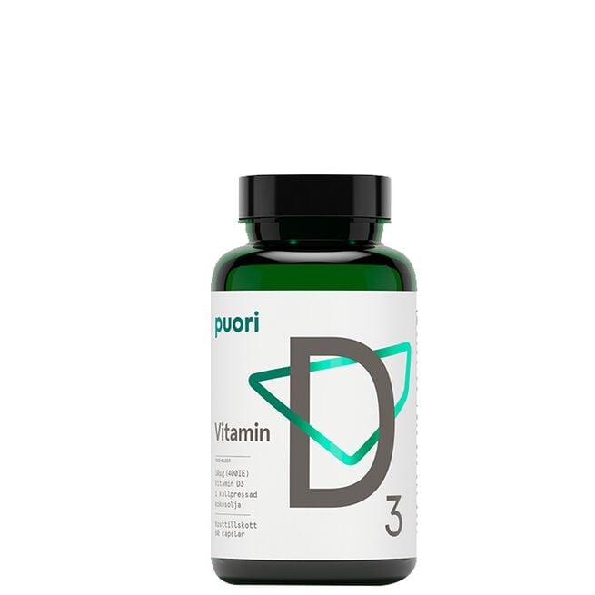 D3 D-Vitamin 60 kapslar Puori D3 Vitamin D 400, 60 kapsler