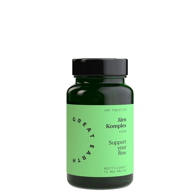 Järn Komplex 25 mg, 100 tabletter Jern Kompleks 25 mg, 100 tabletter