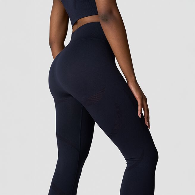 Divine Seamless Tights, Navy, M  Seamless treningstights Marineblå