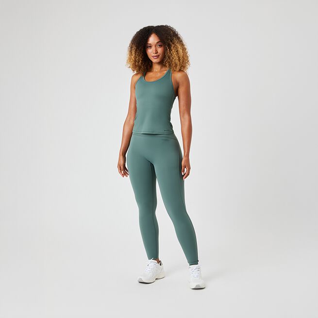 Borg Soft Racerback Tank Top, Balsam Green, L  Borg Soft Racerback Linne Grön