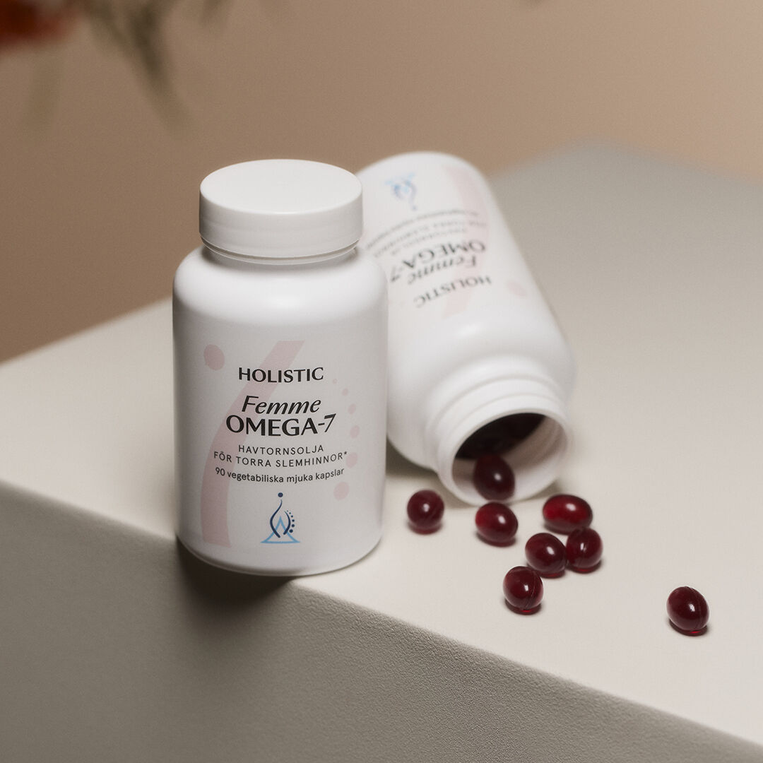 Femme Omega-7 Havtornolje 90 vegetabilske kapsler