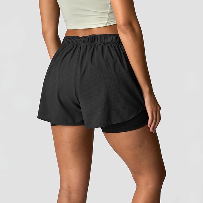 ICIW Mirage 2-in-1 Shorts Wmn, Black Mirage 2-in-1 Shorts Svart