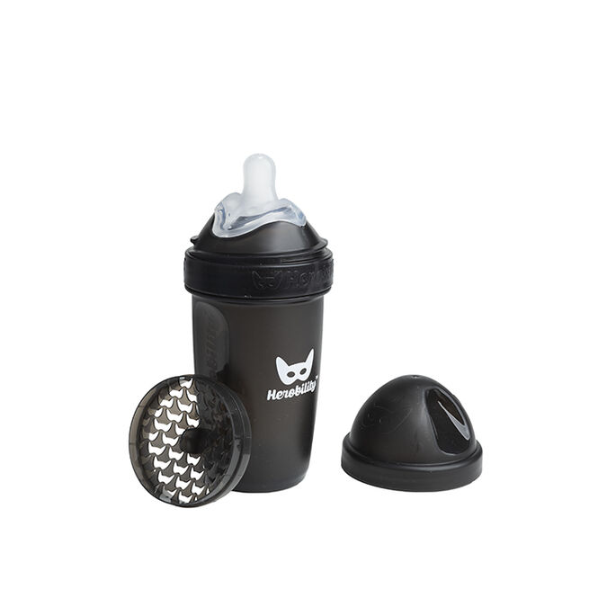 Baby Bottle 240ml/8,5oz LT Black Smokkflaske 240 ml Svart