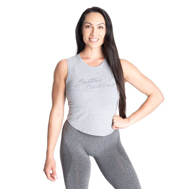 Better Bodies NY Tank, Grey Melange NY Linne Grå