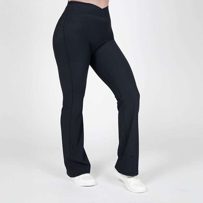 Carmen Flared Leggings, Black, XS  Carmen Utsvingte Treningstights Svart