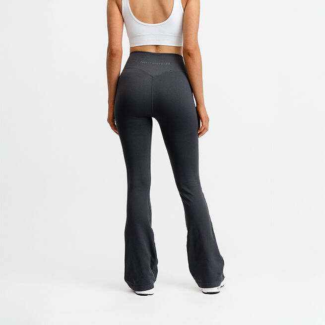 Seamless Flare Tights, Dark Grey, XS  Seamless Flare Treningstights Grå