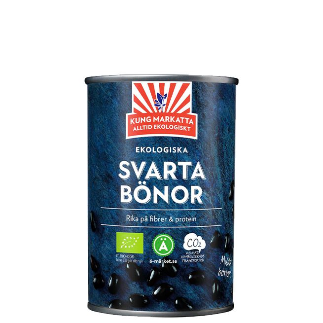 Kung Markatta Svarta bönor Eko 400g