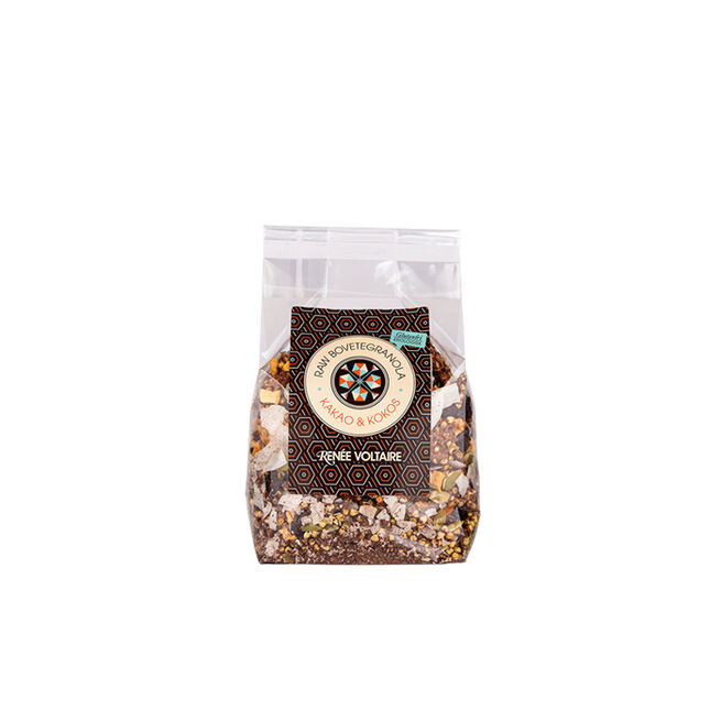 Raw Bovetegranola Kakao och Kokos 375g 8 EKO Raw Bovetegranola Kakao och Kokos 375g 8 EKO