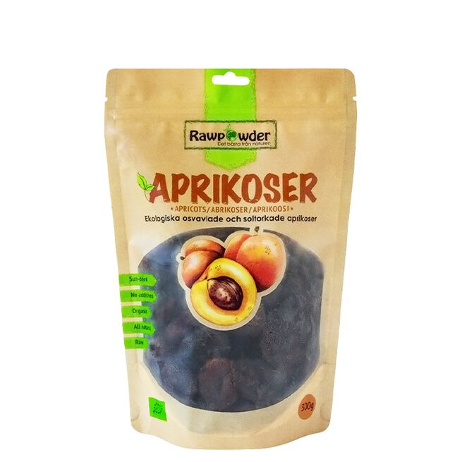 Rawpowder Aprikoser Soltorkade 300 g Aprikoser Soltørkede 300 g