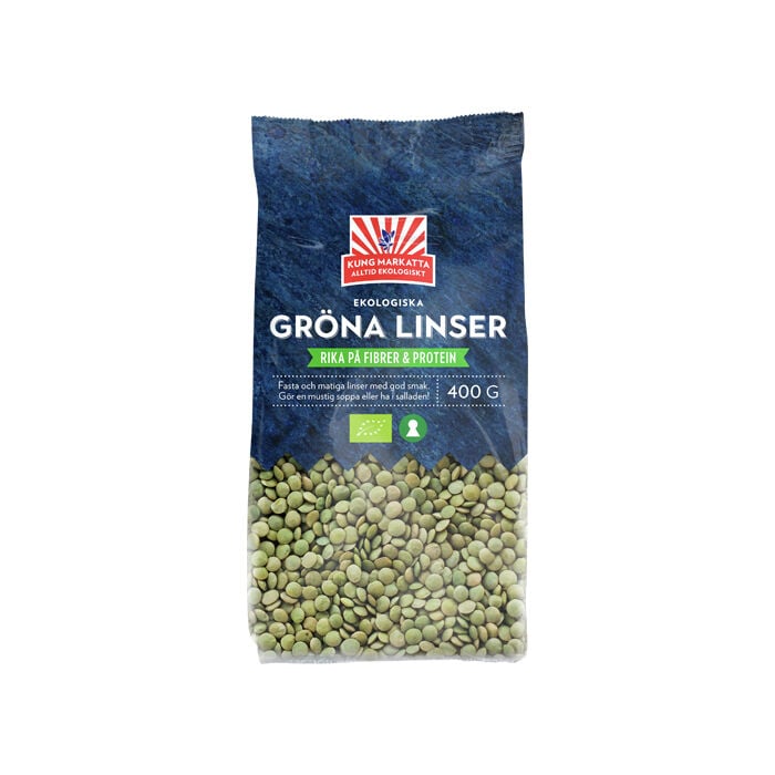Gr&oslash;nne linser 400 g