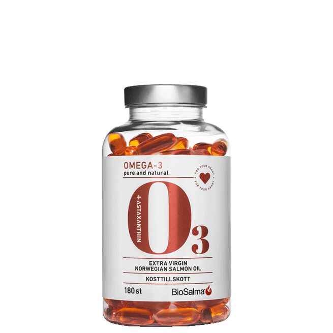 Omega-3 Salmon Oil 1000mg 180 kapslar Omega-3 Lakseolje 1000mg 180 kapsler