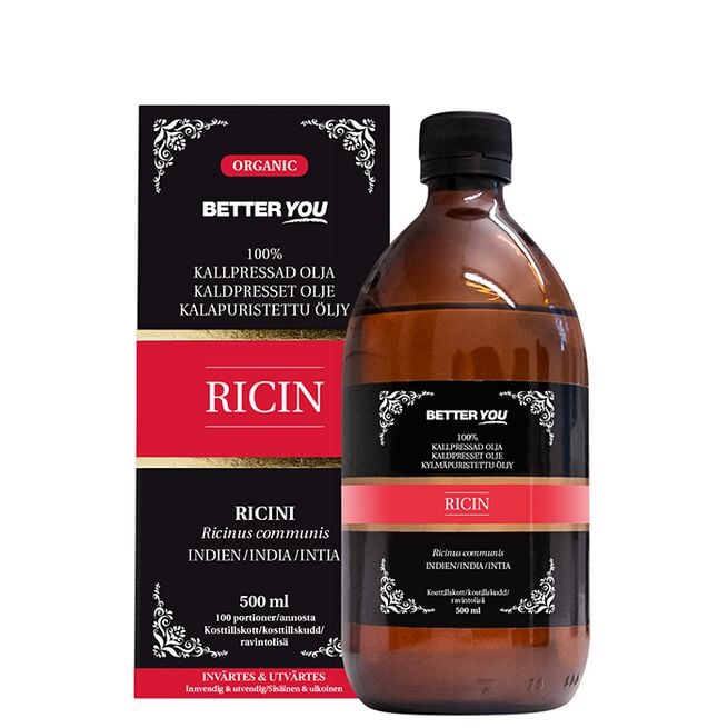 Better You Kallpressad Ricinolja 500 ml Kaldpresset Ricinusolje 500 ml