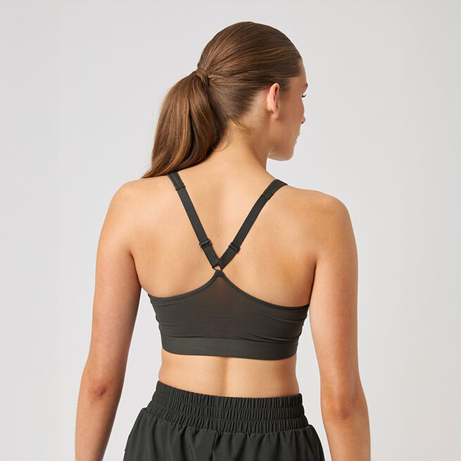 Borg Mid v Support Sports Bra, Peat, S  Mid Support Sports-BH Peat
