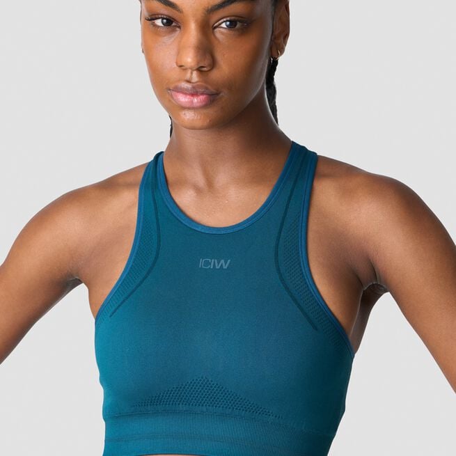 ICIW Endurance Seamless Sports Bra, Teal Endurance Seamless Sports-BH Blå