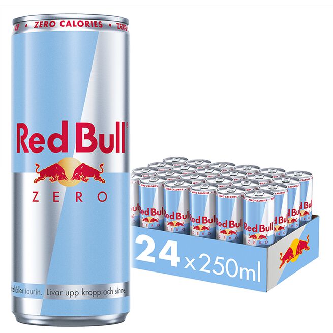 24 x Red Bull, 250 ml, Zero 24 x Red Bull, 250 ml, Zero Zero